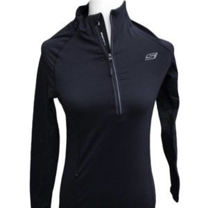 Skechers women’s half zip performance black pullover size s